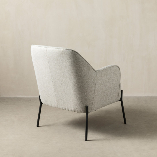 Kenay Home Butaca Tapizada Gris Claro