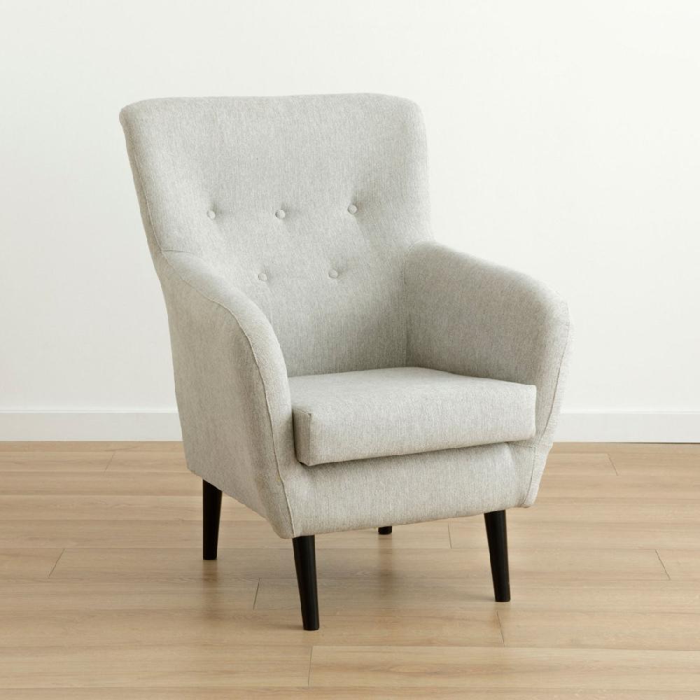 kenay home Butaca tapizada gris