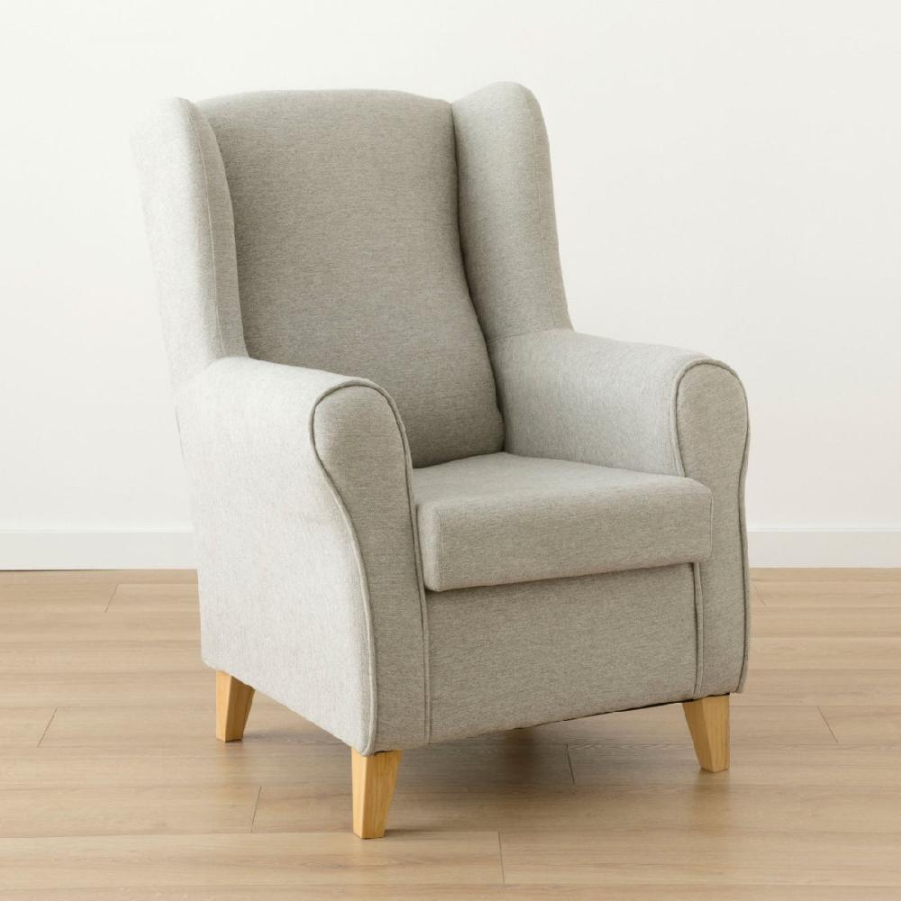 kenay home Butaca tapizada gris