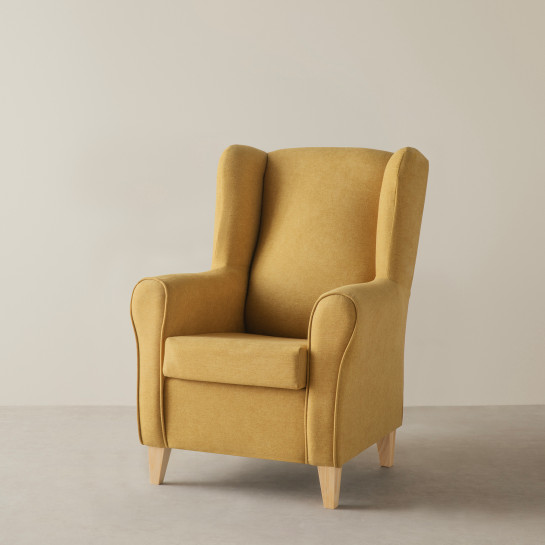Kenay Home Butaca Tapizada Mostaza