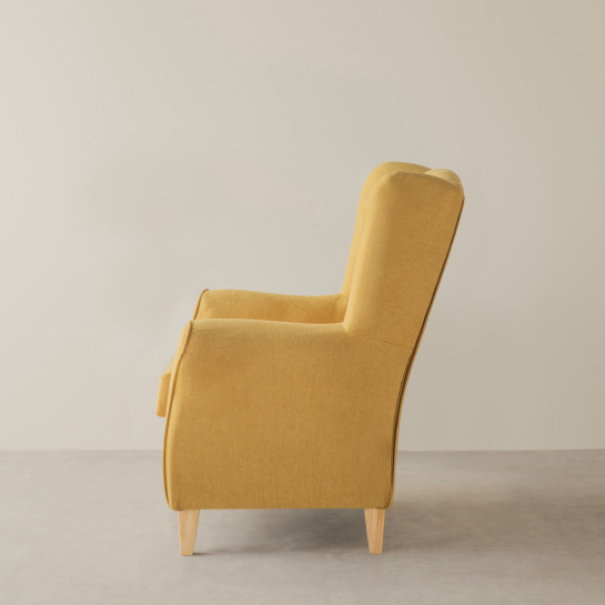 Kenay Home Butaca Tapizada Mostaza