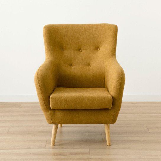 Kenay Home Butaca Tapizada Mostaza