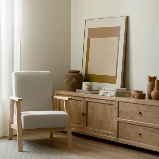 Kenay Home Butaca Tapizada Natural