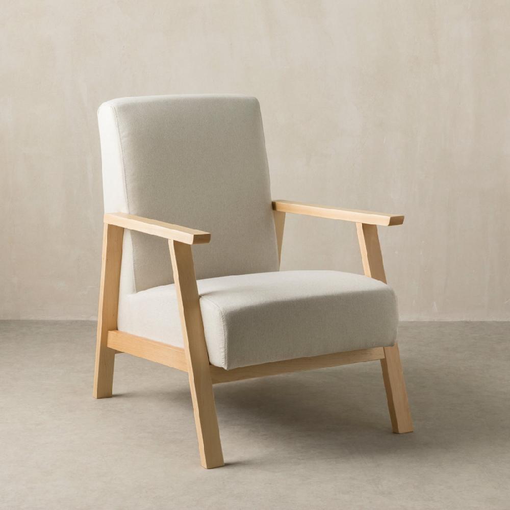 kenay home Butaca tapizada natural