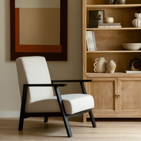 Kenay Home Butaca Tapizada Negra