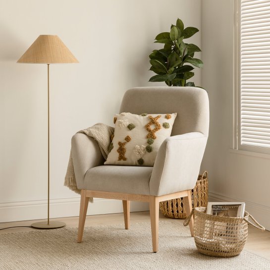 Kenay Home Butaca Tapizada Perla