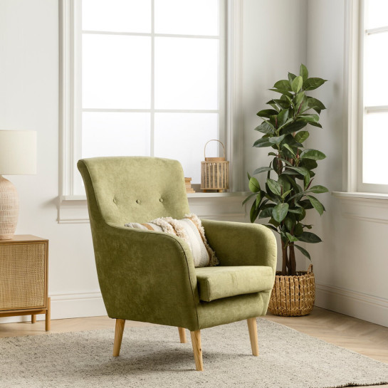 Kenay Home Butaca Tapizada Verde