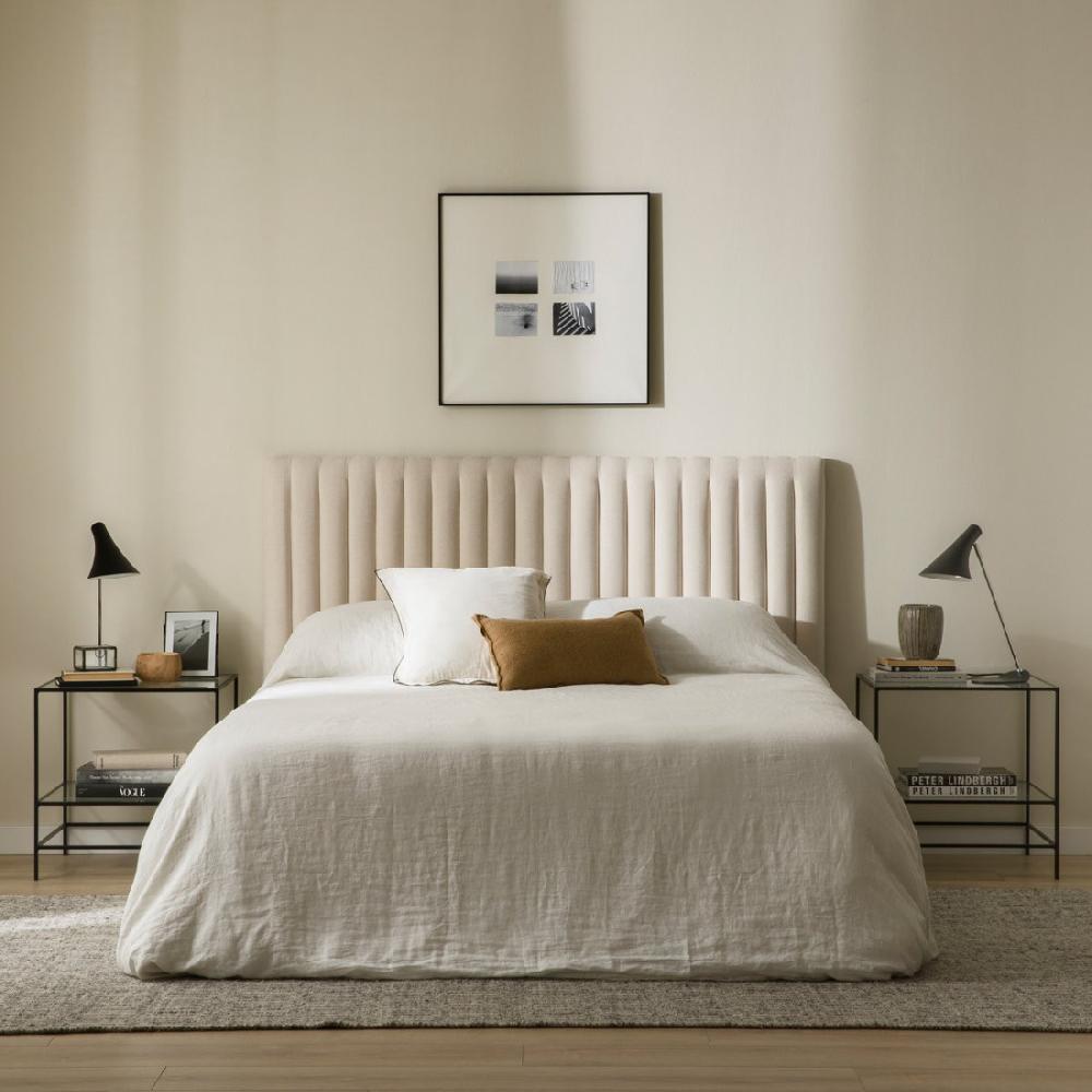 kenay home Cabecero tapizado 150/160 beige