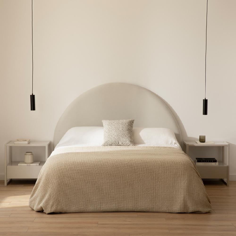 kenay home Cabecero tapizado 150/160 blanco roto