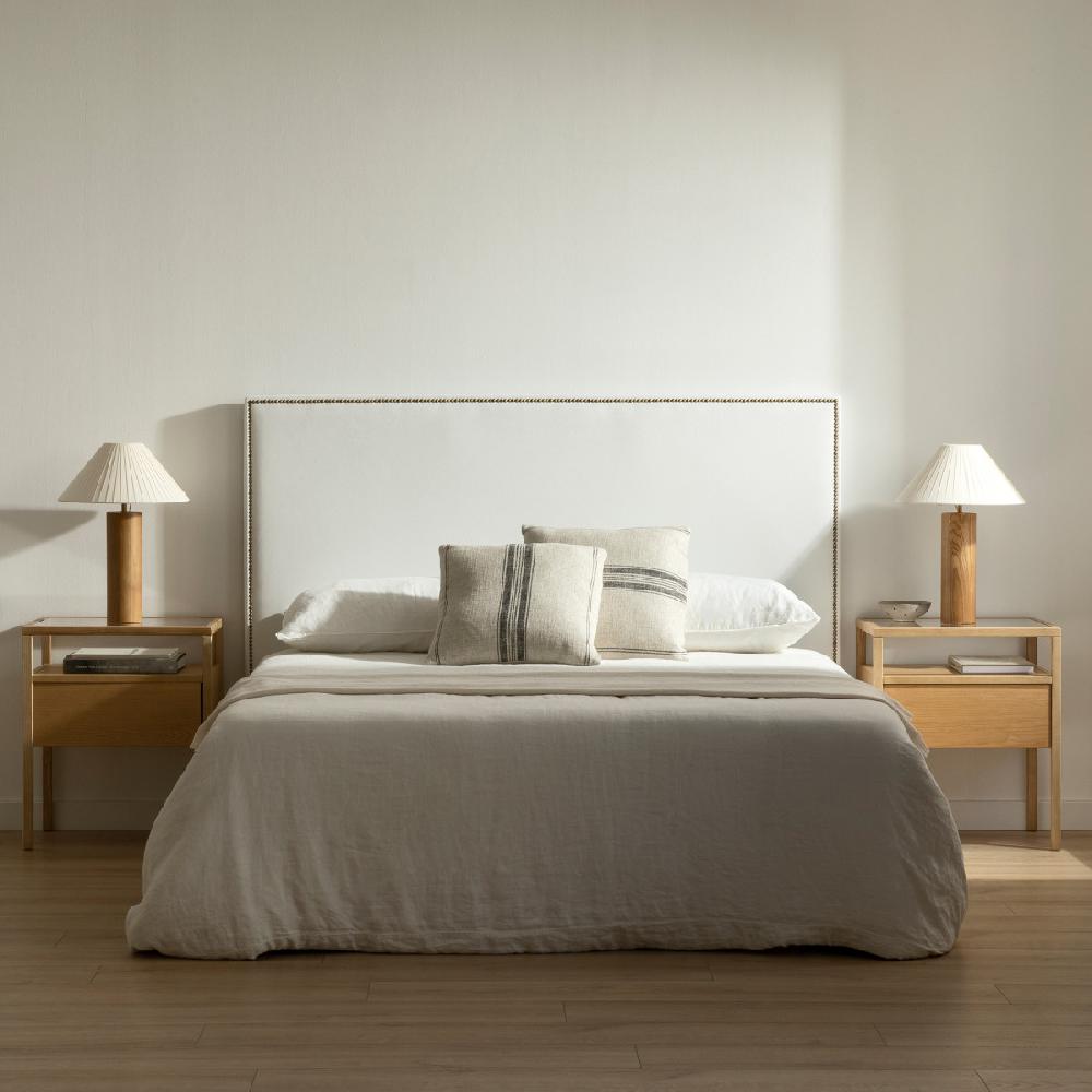 kenay home Cabecero tapizado 150/160 blanco