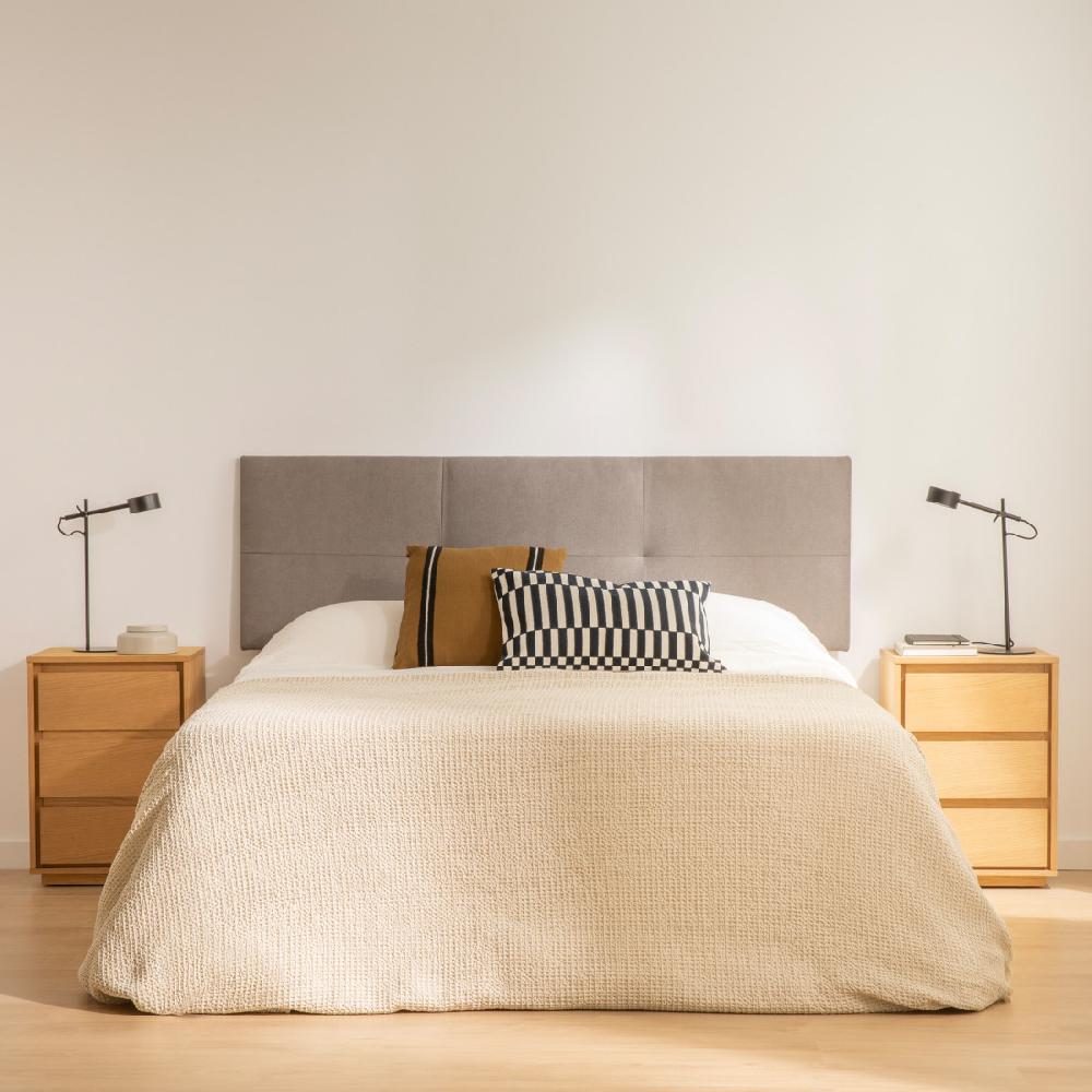 kenay home Cabecero tapizado 150/160 gris