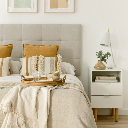 Kenay Home Cabecero Tapizado 150/160 Perla