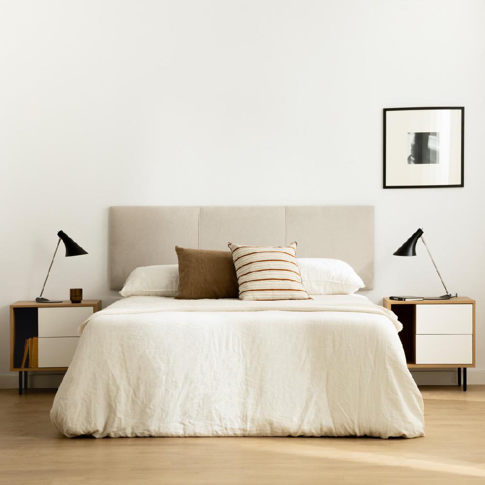 kenay home Cabecero tapizado 150/160 perla