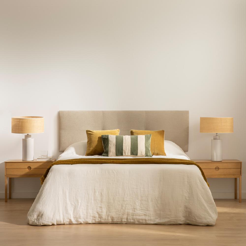 kenay home Cabecero tapizado 150/160 perla