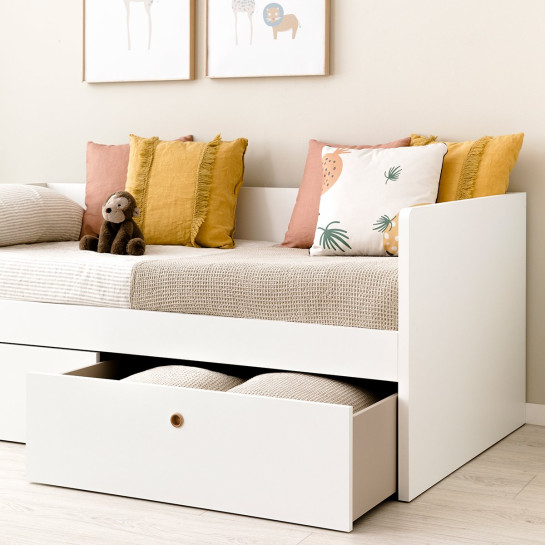 Kenay Home Cama Con Cajones Tirador Natural