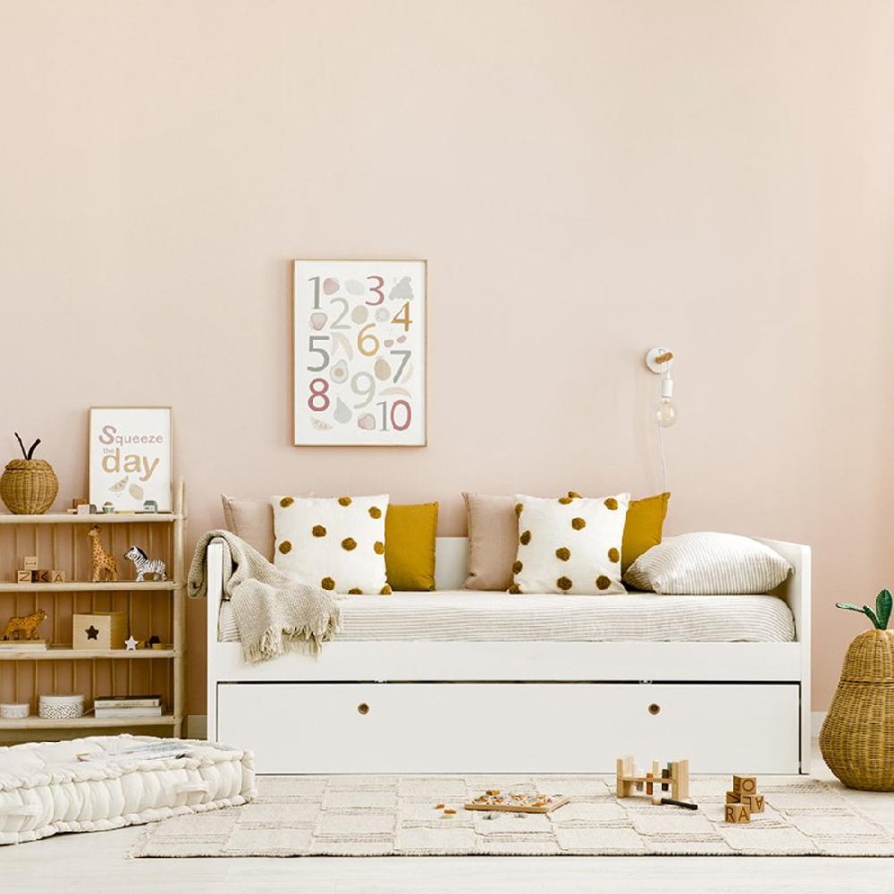 kenay home Cama nido tirador blanco