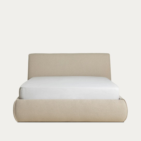 Kenay Home Cama Tapizada Beige 150