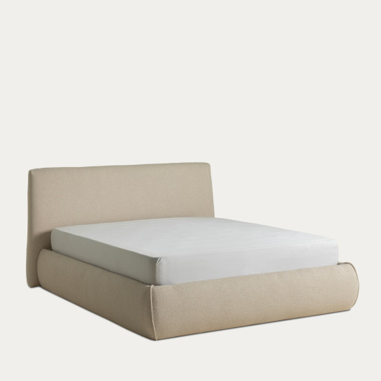 Kenay Home Cama Tapizada Beige 150