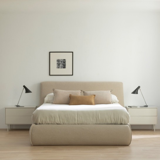 Kenay Home Cama Tapizada Beige 180