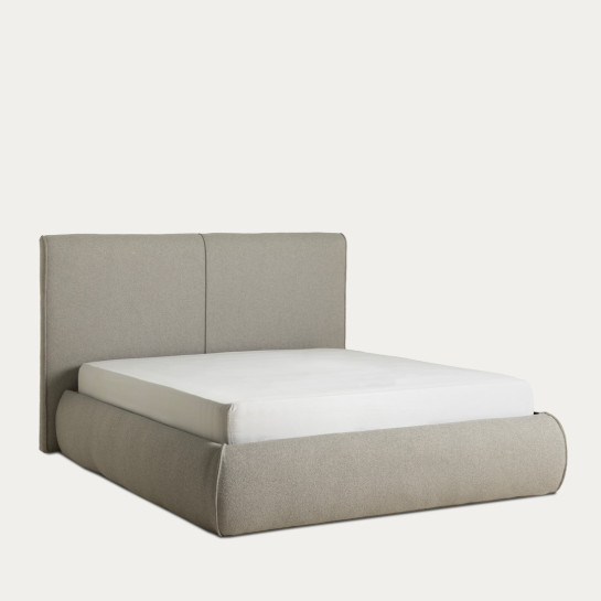 Kenay Home Cama Tapizada Gris 150
