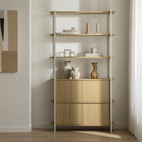 Kenay Home Candelabro Cerámica Marrón