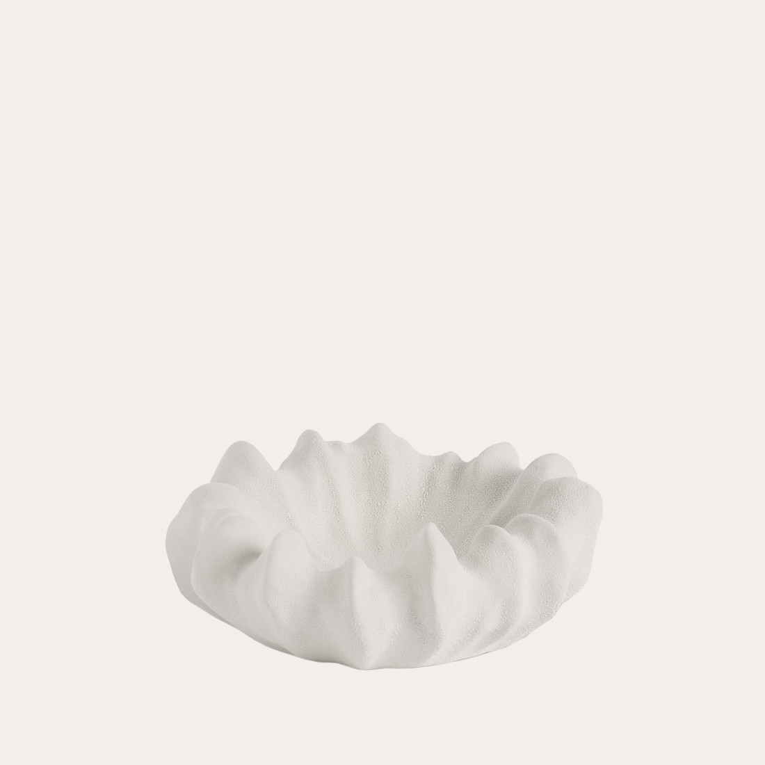 kenay home Centro decorativo cerámica blanco