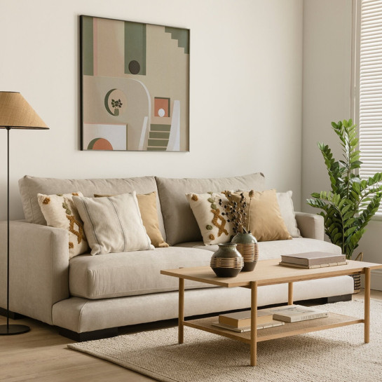 Kenay Home Cojín Mostaza