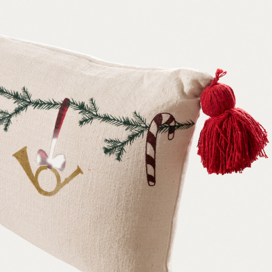 Kenay Home Cojín Natural Navidad