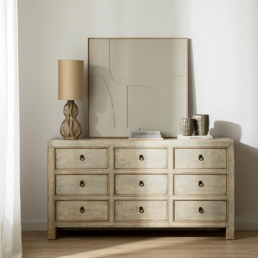 kenay home Cómoda 160 azul decapado