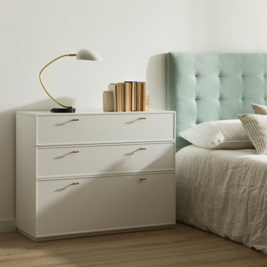 Kenay Home Cómoda Blanca 3 Cajones