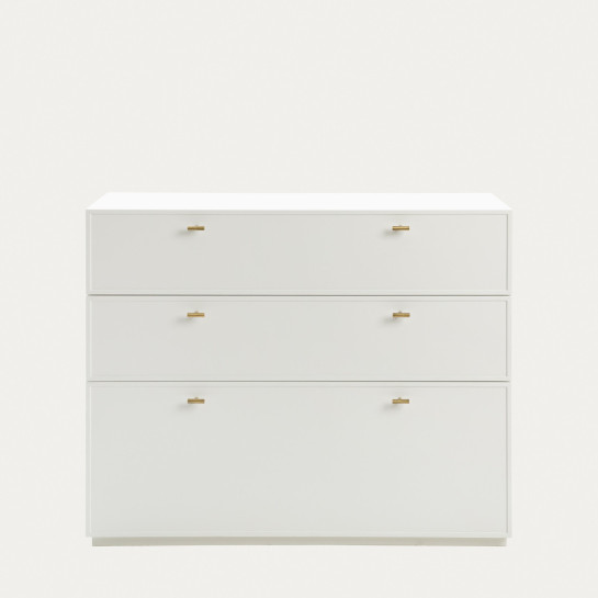 Kenay Home Cómoda Blanca 3 Cajones