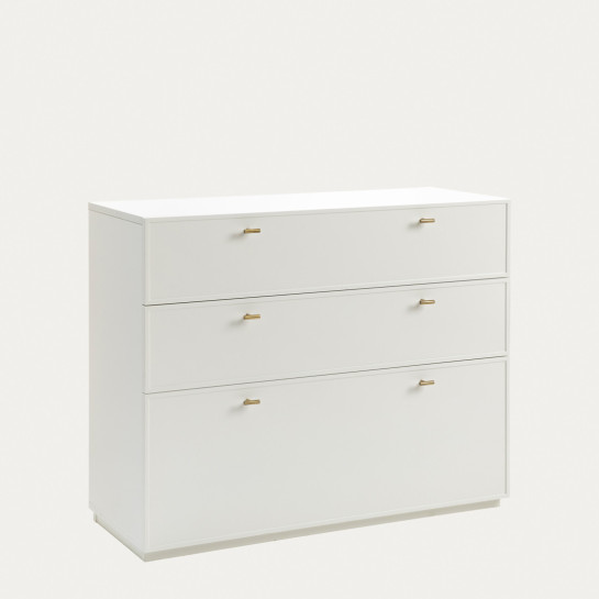Kenay Home Cómoda Blanca 3 Cajones
