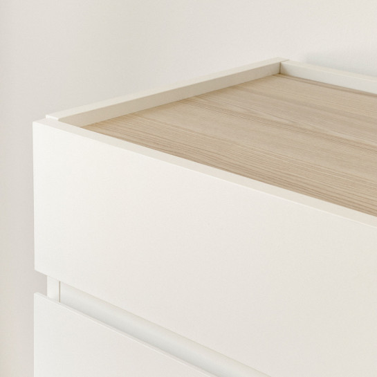 Kenay Home Cómoda Blanca 4 Cajones