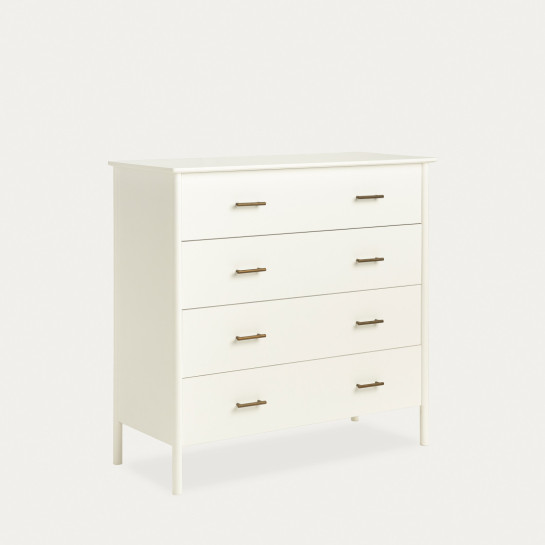 Kenay Home Cómoda Blanca 4 Cajones