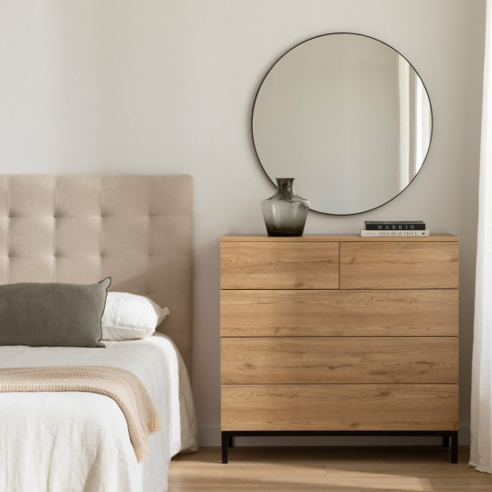 Kenay Home Cómoda Natural 5 Cajones