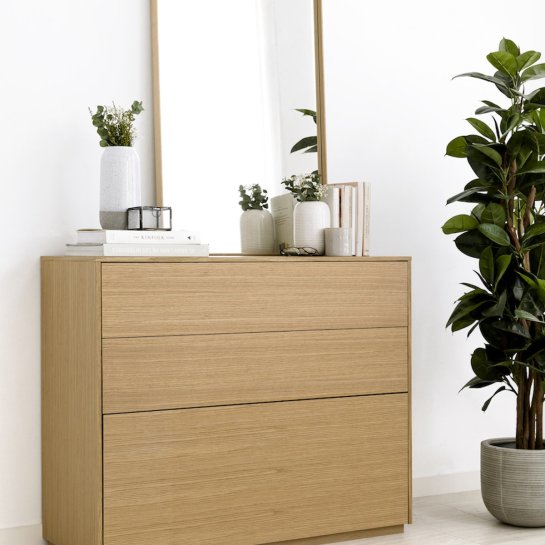 Kenay Home Cómoda Roble 3 Cajones