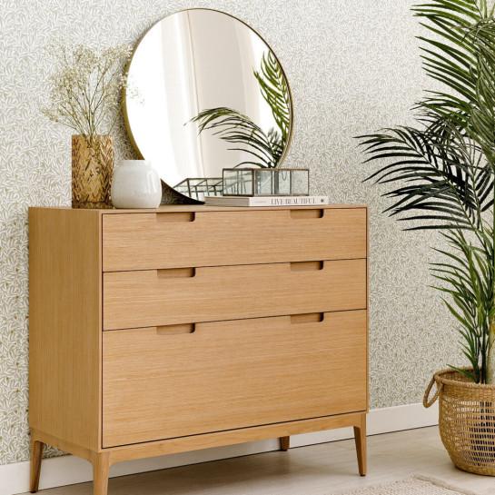 Kenay Home Cómoda Roble 3 Cajones