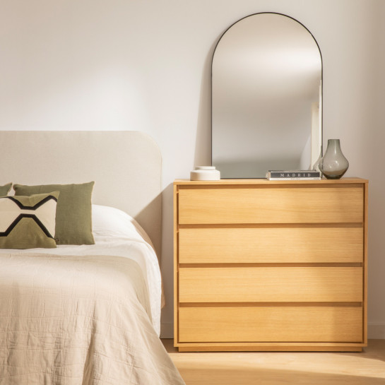 Kenay Home Cómoda Roble 4 Cajones