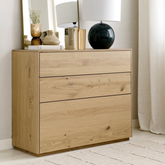 Kenay Home Cómoda Roble Nudoso3 Cajones