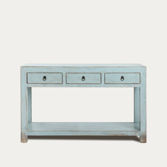 Kenay Home Consola Azul 3 Cajones