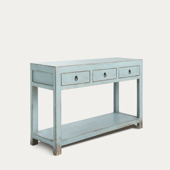 Kenay Home Consola Azul 3 Cajones