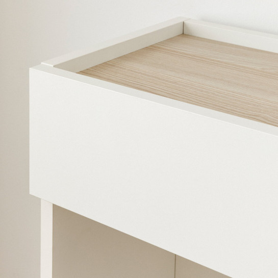 Kenay Home Consola Blanca 1 Cajón