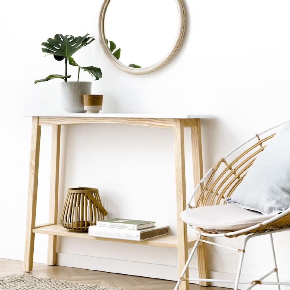 kenay home Consola blanco y natural