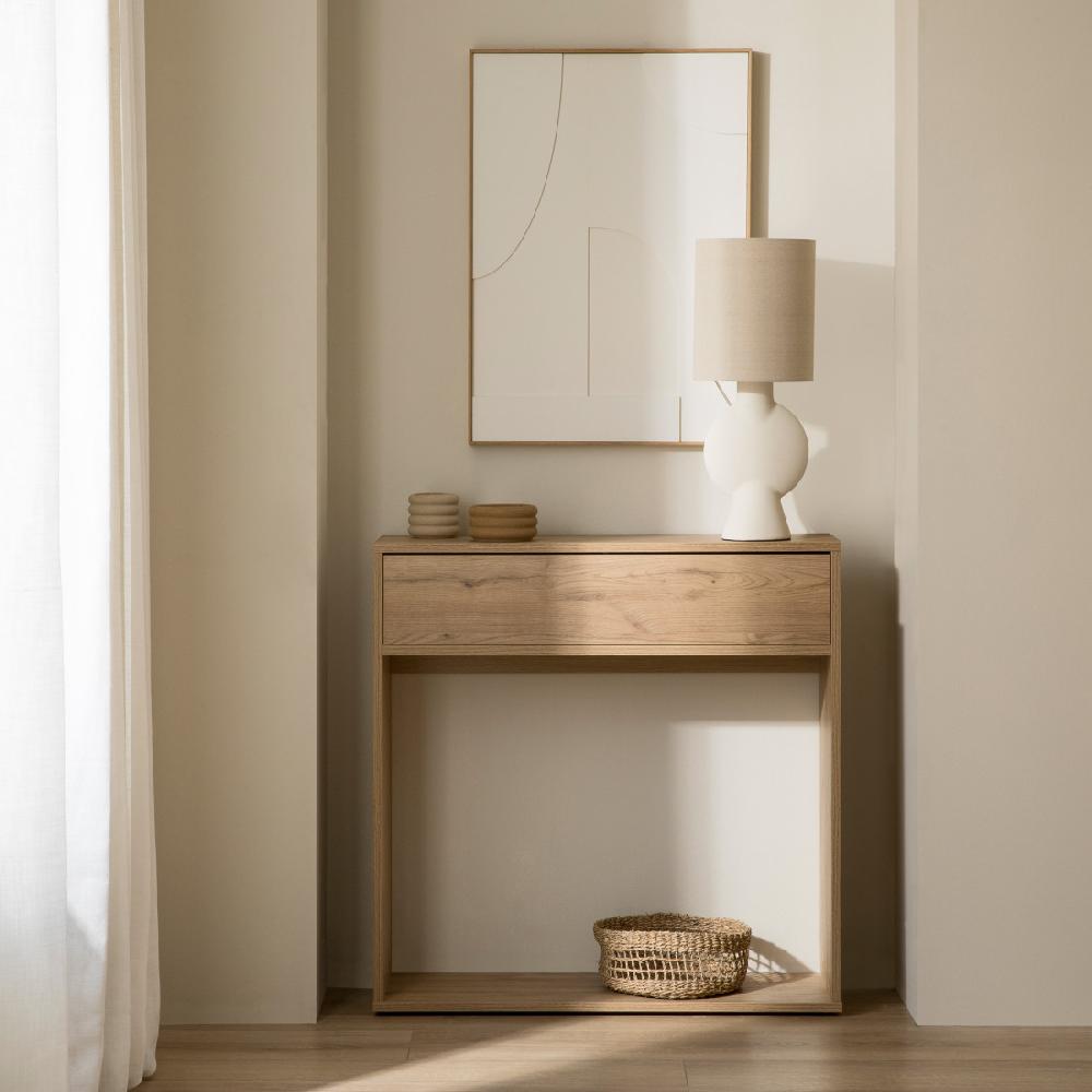 kenay home Consola natural 1 cajón