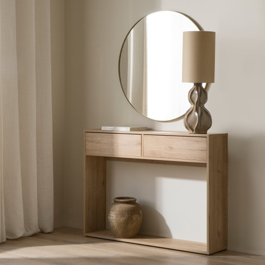 Kenay Home Consola Natural 2 Cajones