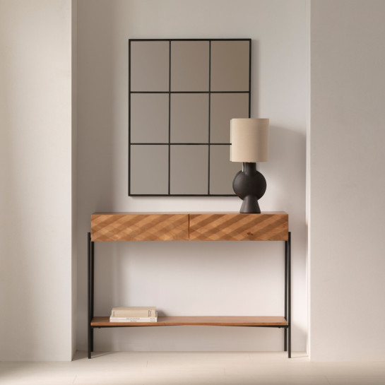 Kenay Home Consola Natural 2 Cajones