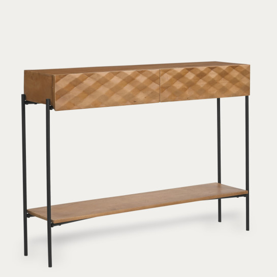 Kenay Home Consola Natural 2 Cajones