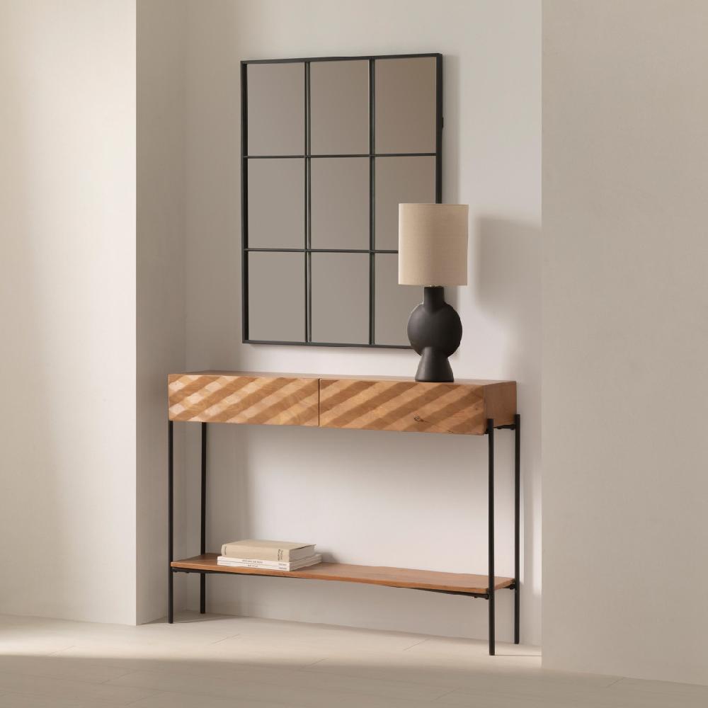 kenay home Consola natural 2 cajones