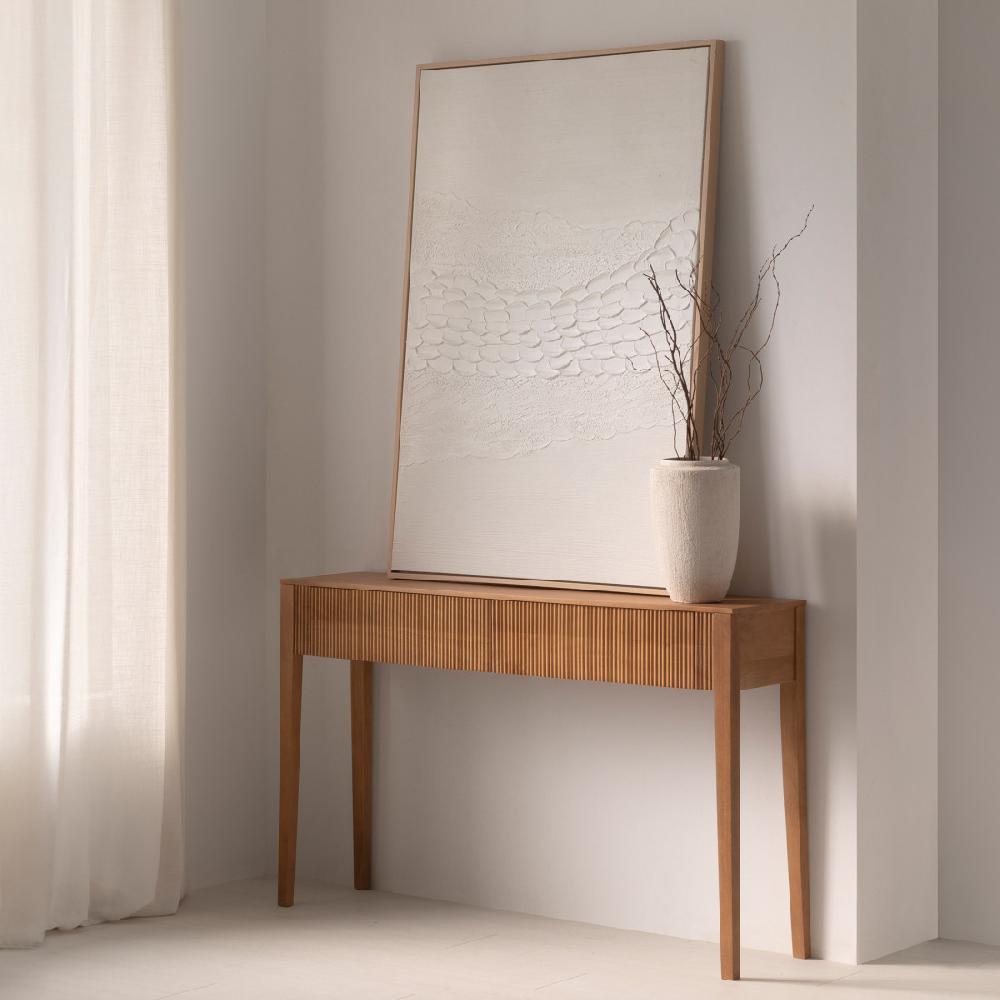 kenay home Consola natural 2 cajones