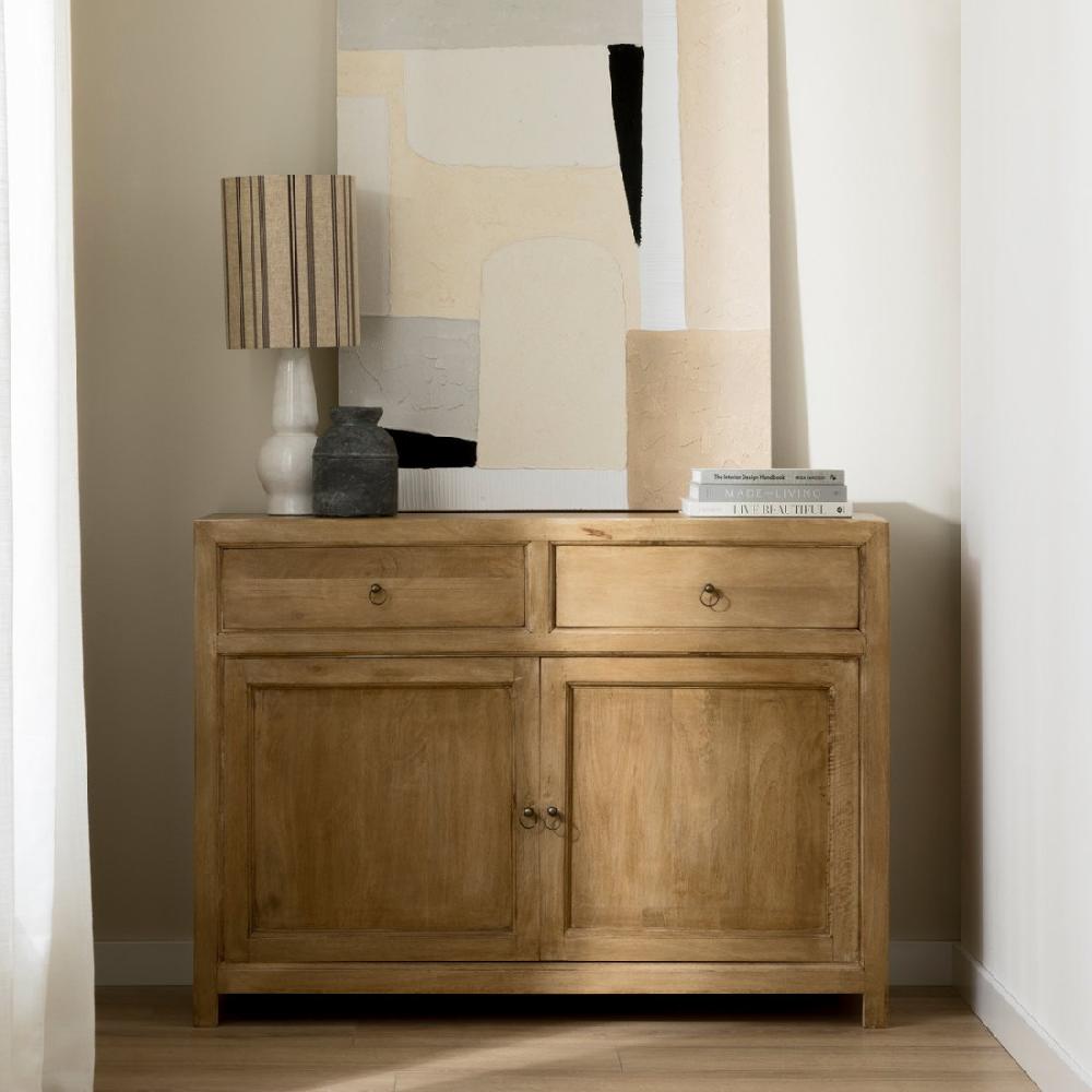 kenay home Consola natural 2 cajones